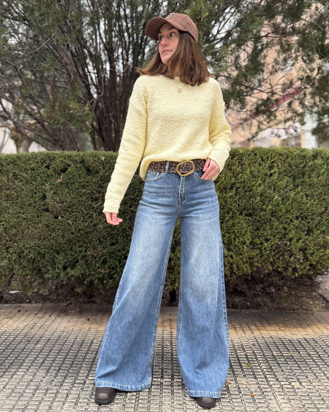 Pantalón Wide Leg Denim