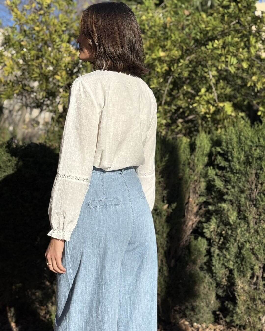 Pantalón Palazzo Denim - Imagen 3