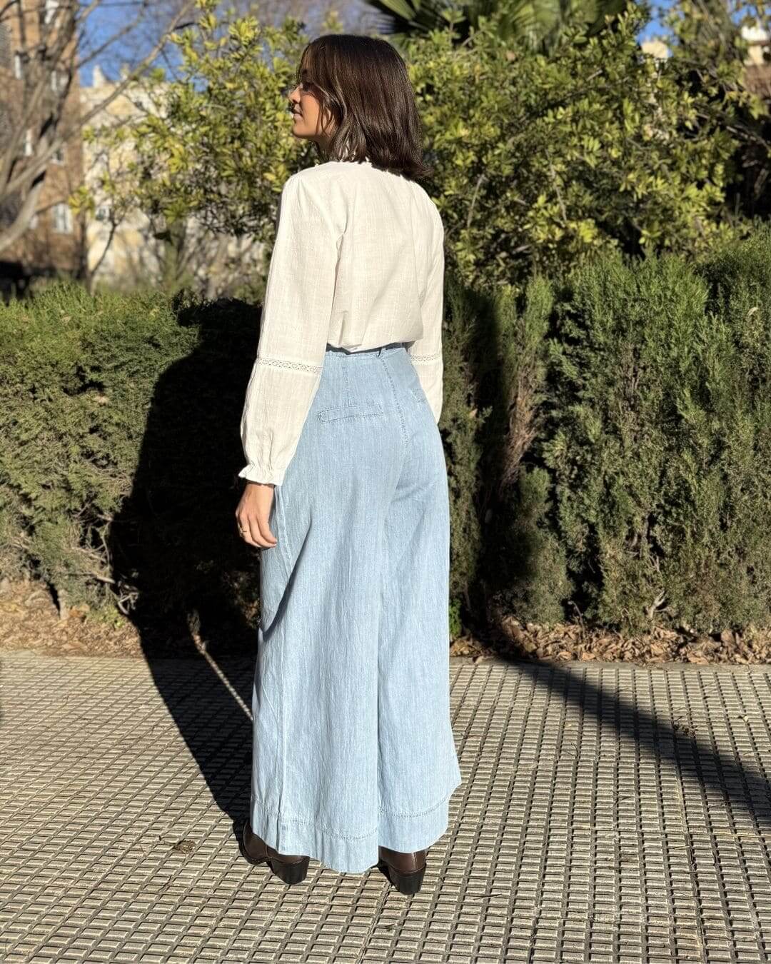 Pantalón Palazzo Denim - Imagen 4